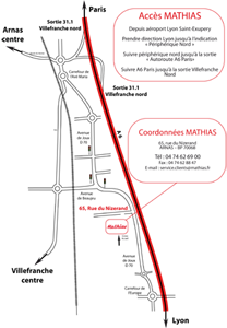 Plan d'accès Mathias